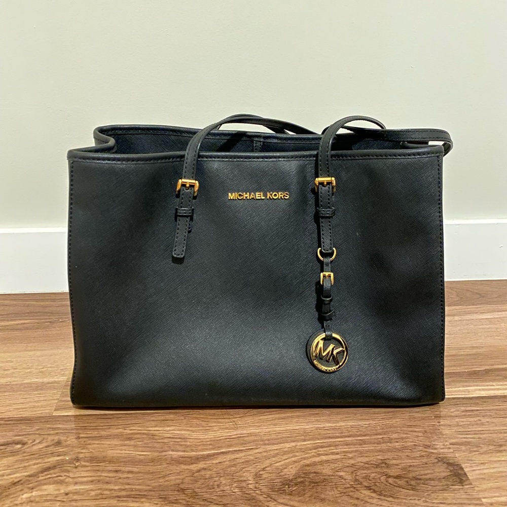 Michael Kors Black Jet Set Travel Tote